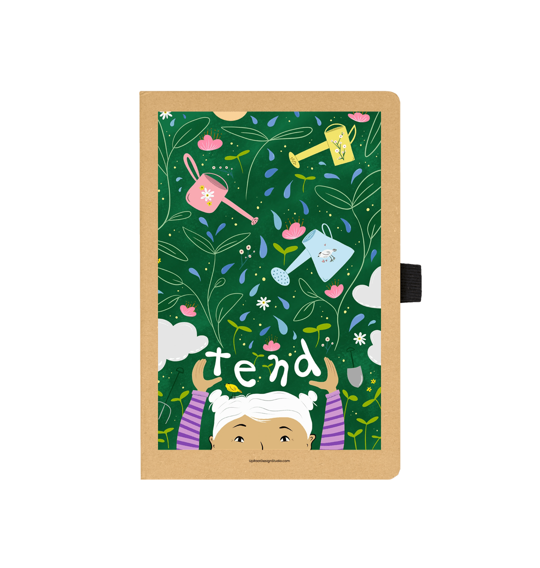 Tend Flowers & Watering Cans Eco-Friendly Journal (Kraft)