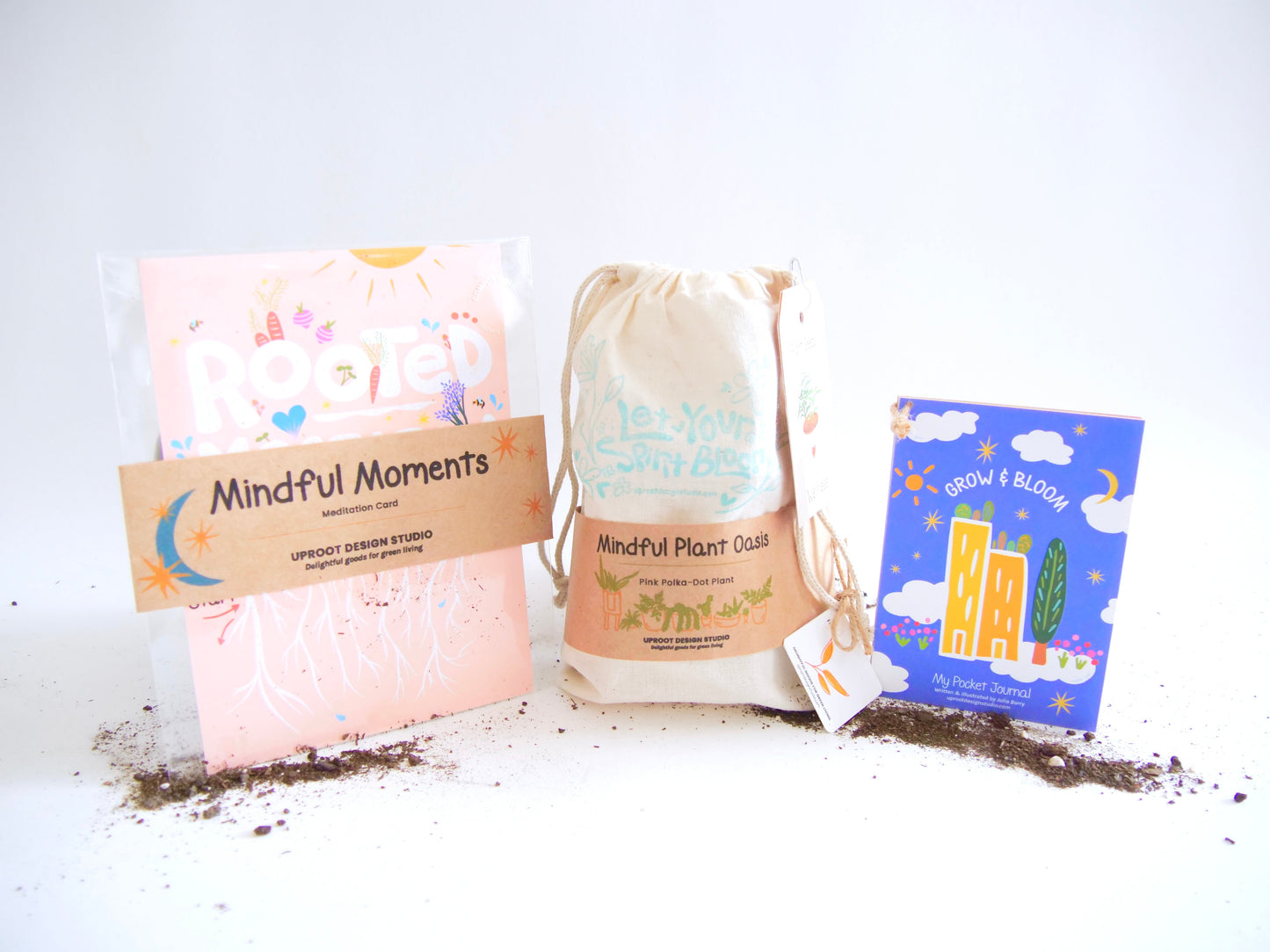 "Get Growing" Mindful Gardening Kit: Mindfulness Journal, Meditation Card + Growing Kit - Assorted (Grow & Bloom)
