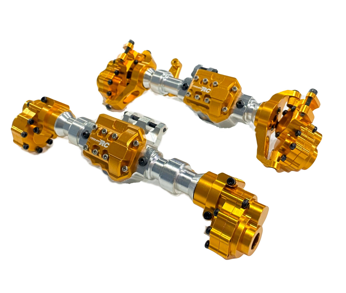 IRonManRc TRX4 Metal Portal Axle Housing Front & Rear (YELLOW)