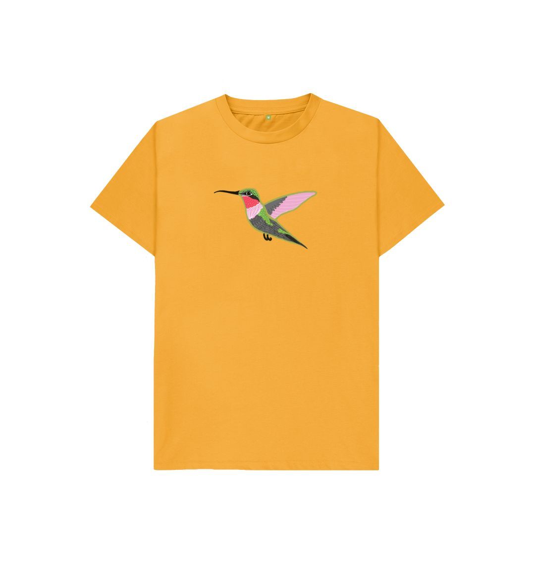 Hummingbird Kids' T-Shirt (pink, mustard or blue)