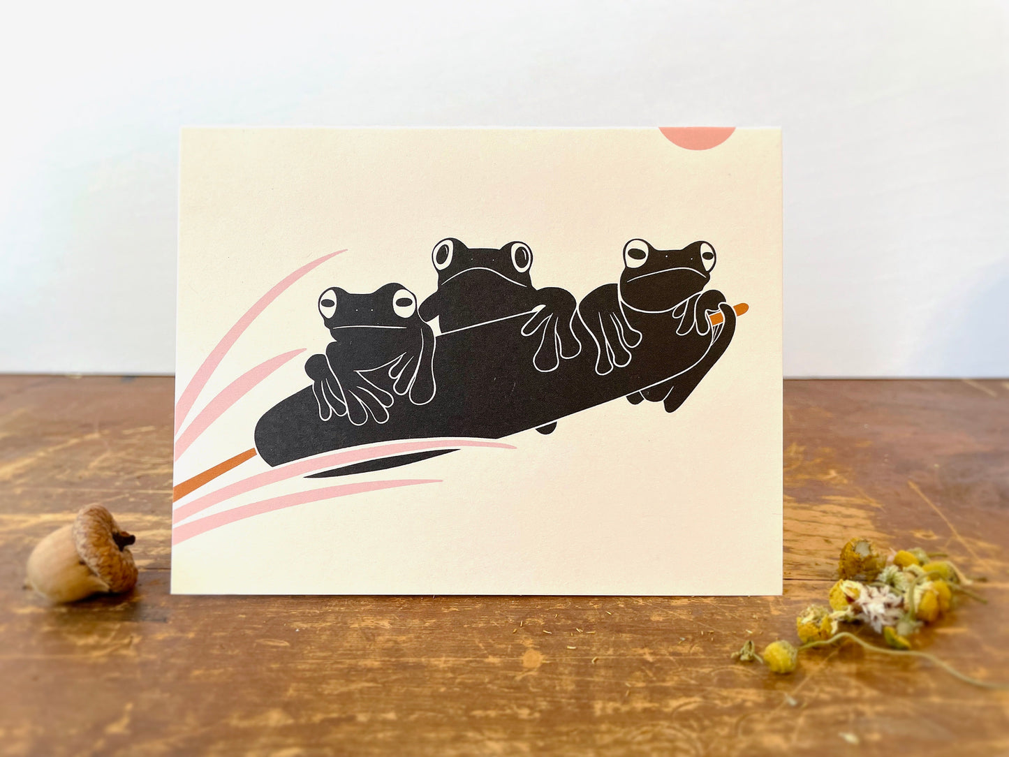 Eco Recycled 4x6 Greeting Cards w. Hand-Drawn Art + Recycled Envelopes, Blank inside - Assorted (Words of Love)