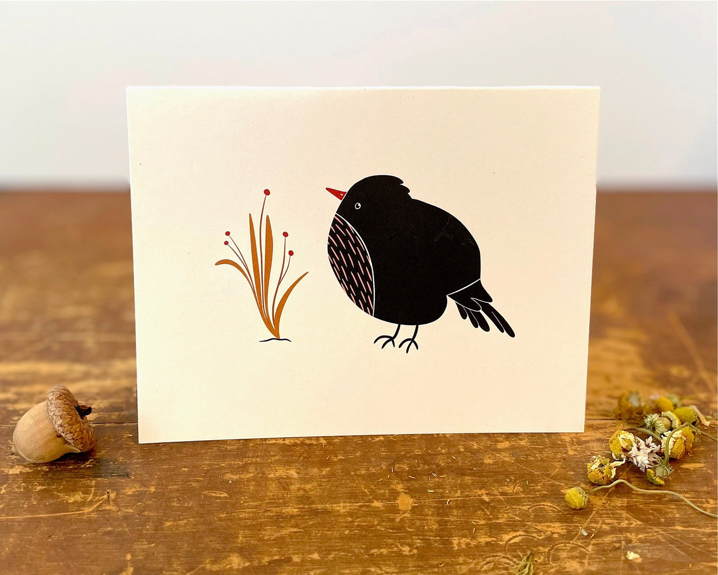 Eco Recycled 4x6 Greeting Cards w. Hand-Drawn Art + Recycled Envelopes, Blank inside - Assorted (Words of Love)