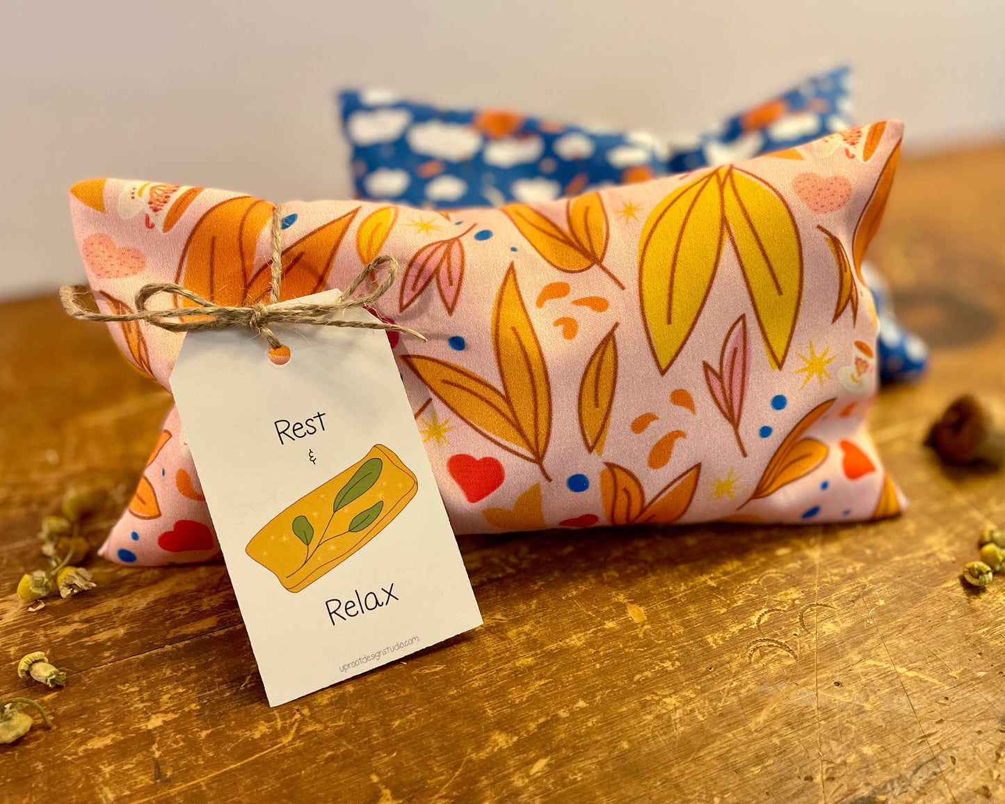 Build Your Own Custom Wellness Box with Organic Eye Pillow, Tea, Soy Candle & Greeting Card w. Envelope