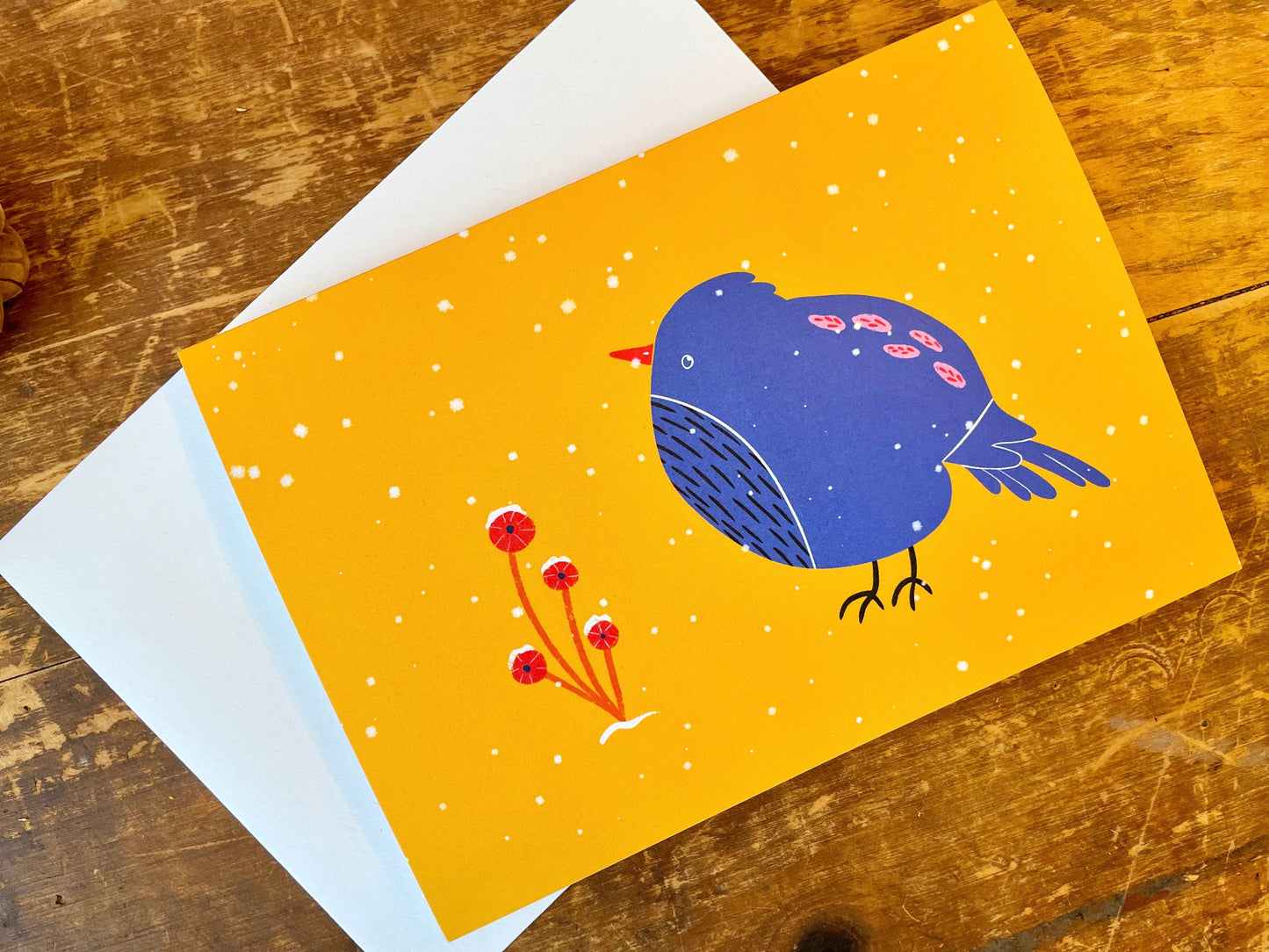 Eco Recycled 4x6 Greeting Cards w. Hand-Drawn Art + Recycled Envelopes, Blank inside - Assorted (Words of Love)