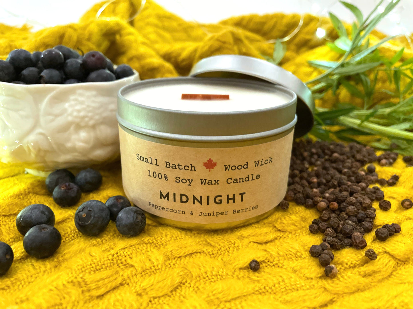 Build Your Own Custom Wellness Box with Organic Eye Pillow, Tea, Soy Candle & Greeting Card w. Envelope