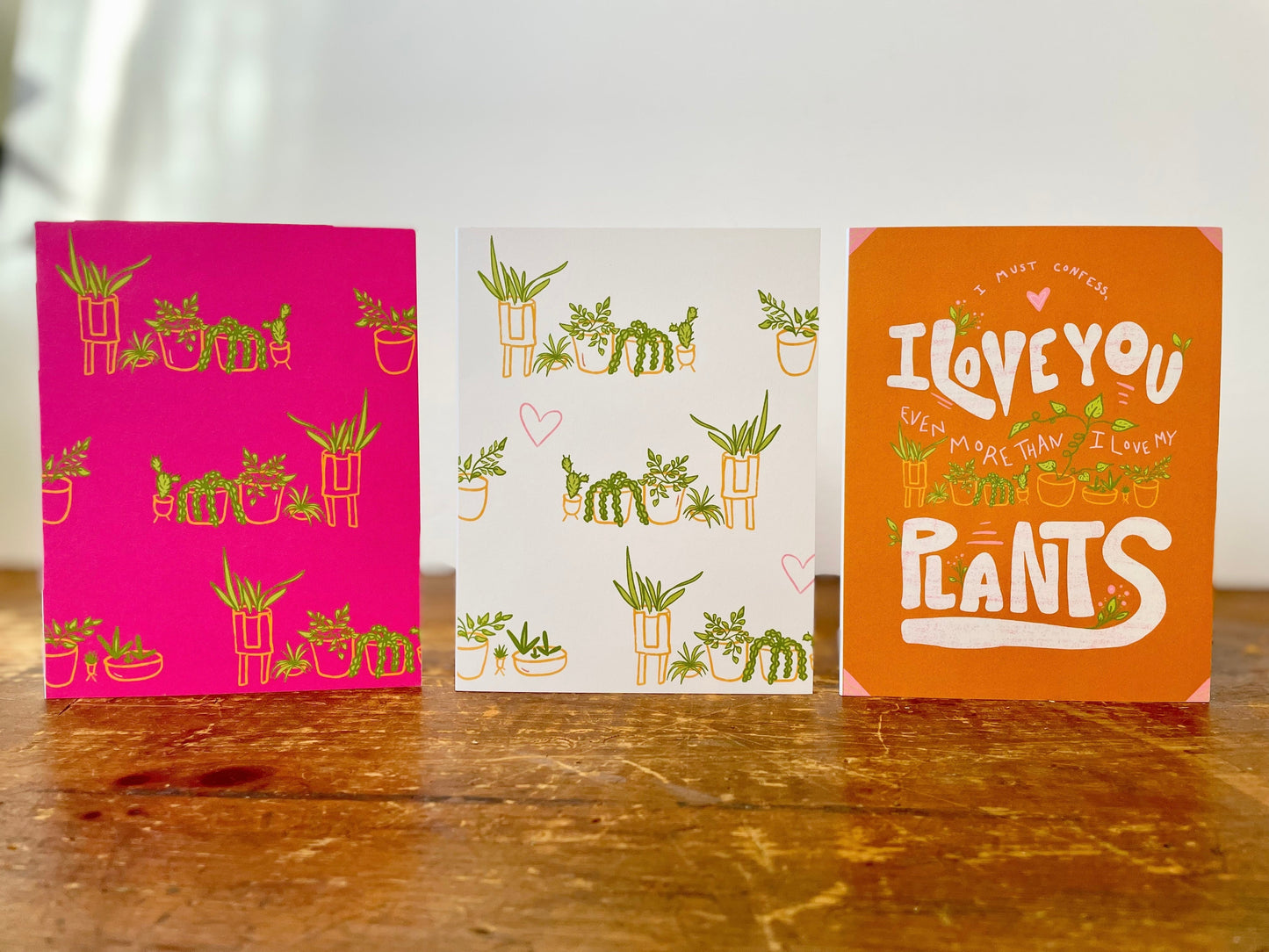 Eco Recycled 4x6 Greeting Cards w. Hand-Drawn Art + Recycled Envelopes, Blank inside - Assorted (Grow & Bloom)