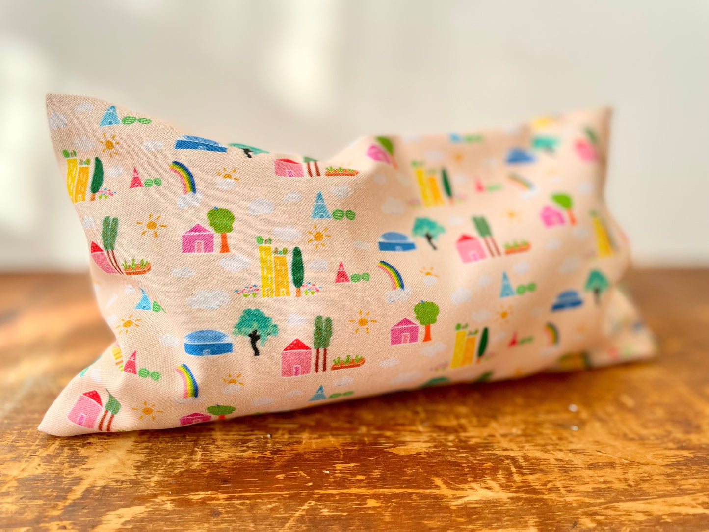 Scented Serenity Eye Pillow Set - Scent: Lavender - Patterns: Green Cities + Breezy Tulips (Grow & Bloom Collection)