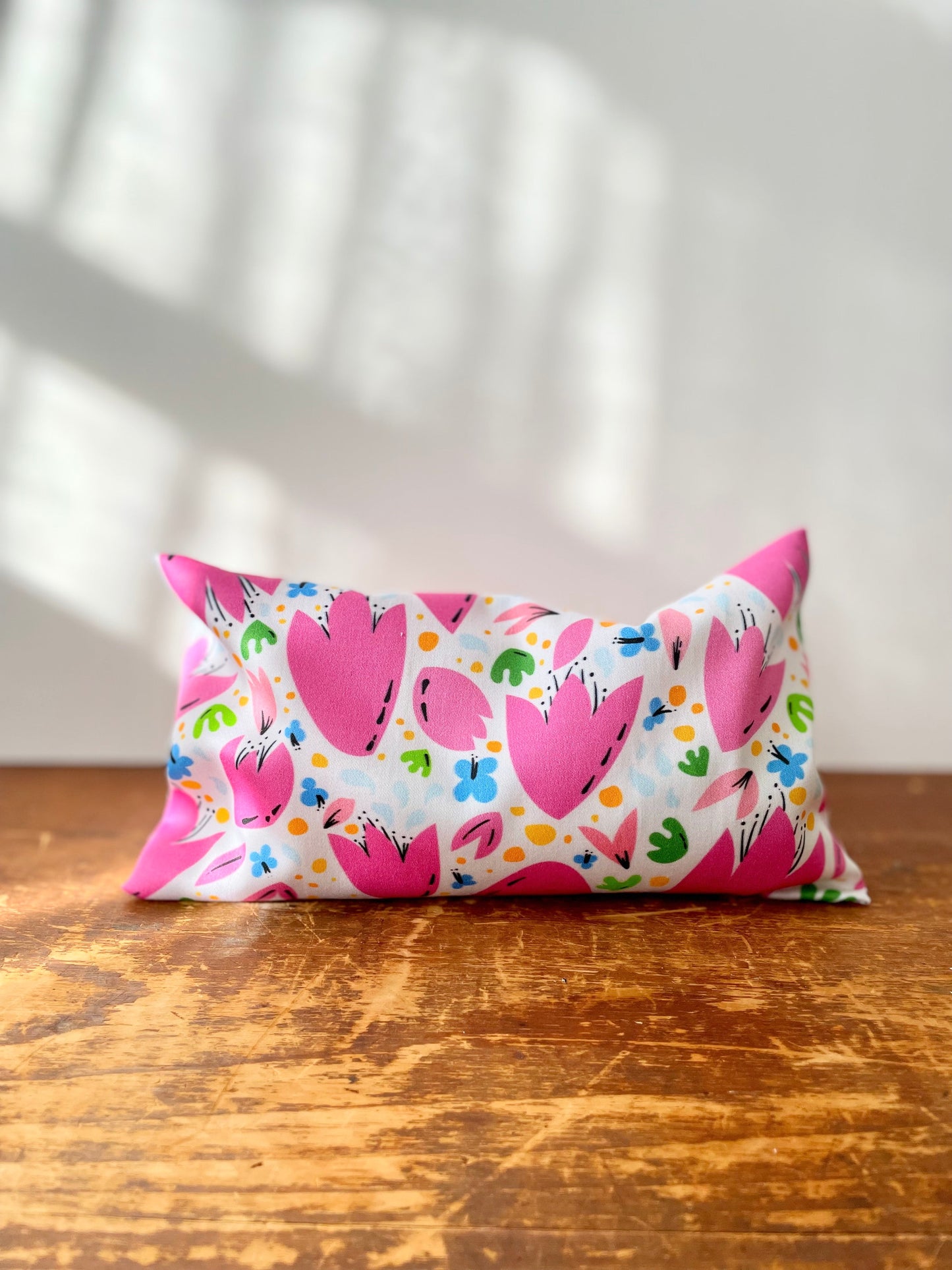 Scented Serenity Eye Pillow Set - Scent: Lavender - Patterns: Green Cities + Breezy Tulips (Grow & Bloom Collection)