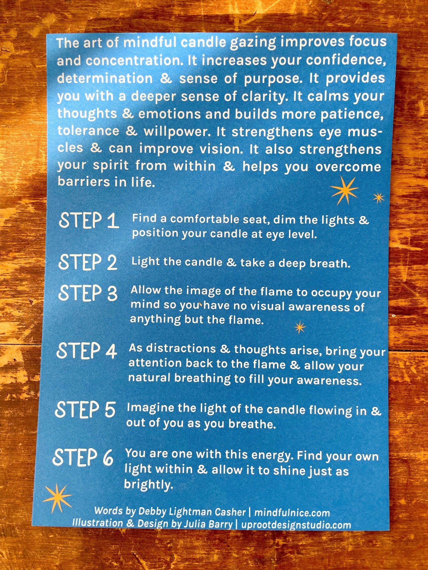 Winter Light Candle Relaxation Set: "Imagine" Scented Candle (Vanilla Liqueur + Oak), Meditation Card + Mindfulness Journal (Winter Dreaming)