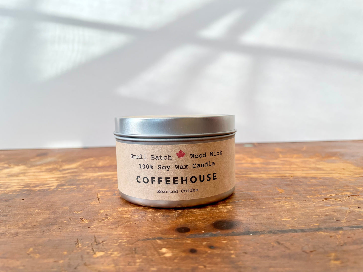 Shine On Candle Relaxation Set: "Coffeehouse" Crackling Wick Candle - Scented of Roasted Coffee, Meditation Card + Mindfulness Journal (Grow & Bloom)
