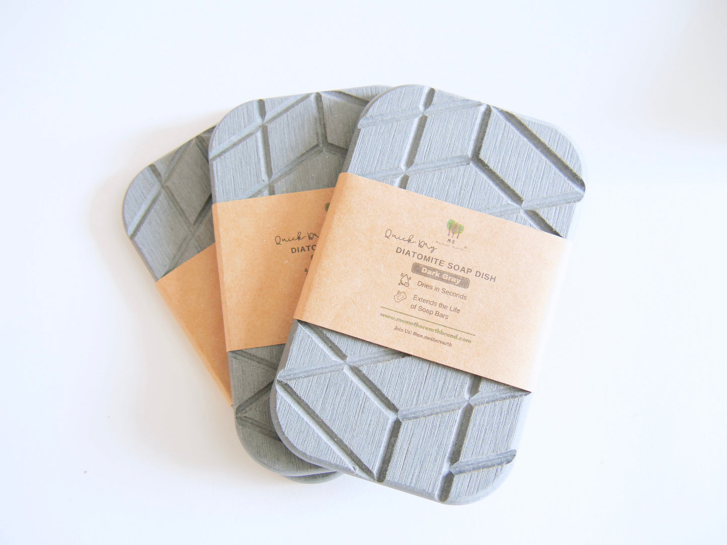 Eco Soap Lift Soap Dish Soap Saver Made of Renewable Diatomaceous Clay Earth from Fossilized Algae