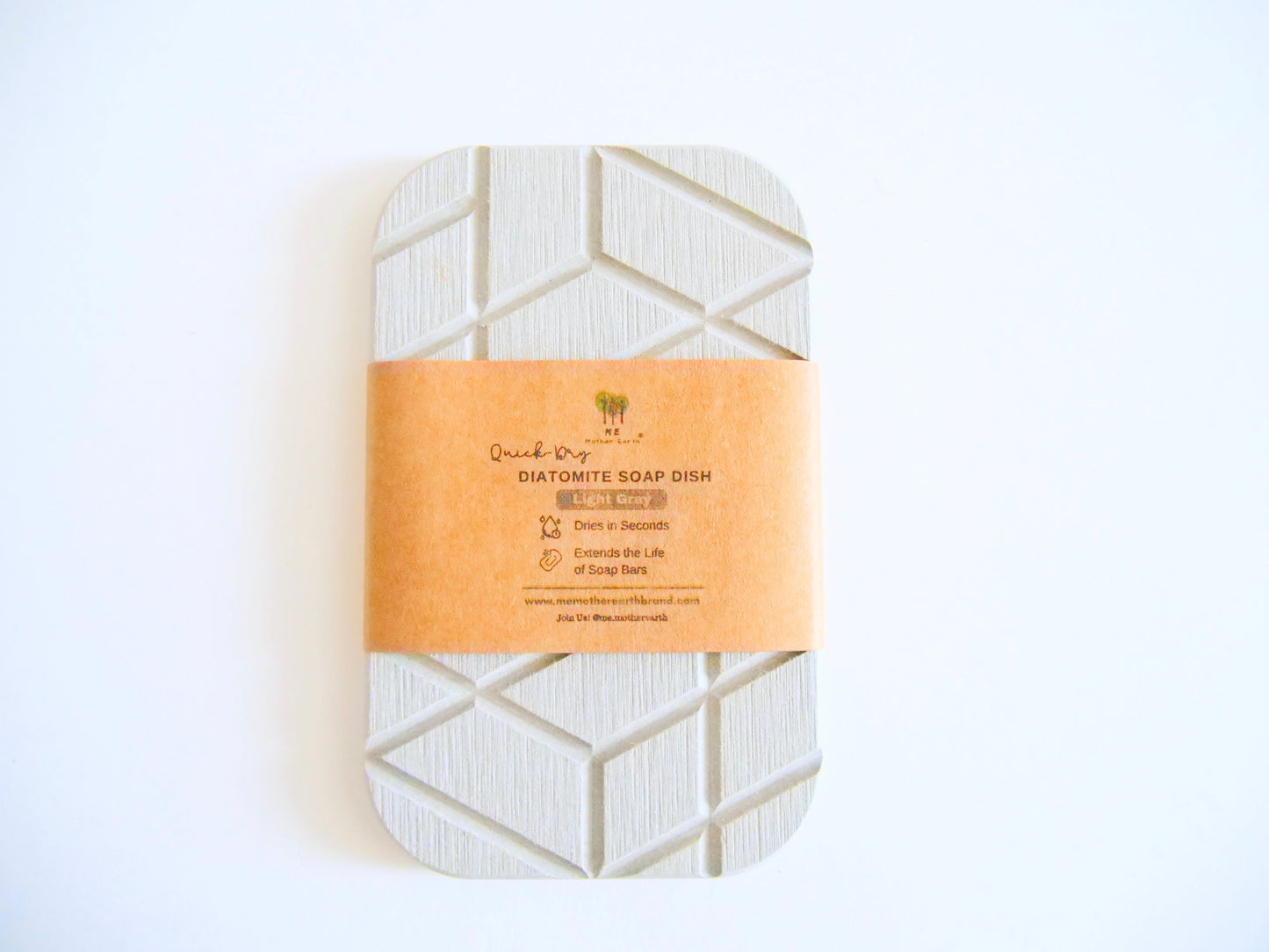 Eco Soap Lift Soap Dish Soap Saver Made of Renewable Diatomaceous Clay Earth from Fossilized Algae