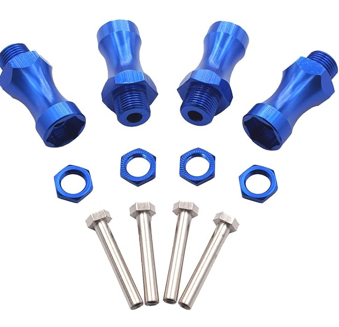 IRonManRc Aluminum 12mm to 17mm Wheel Extension Hex Drive Hub Adapter Widener 30mm Offset