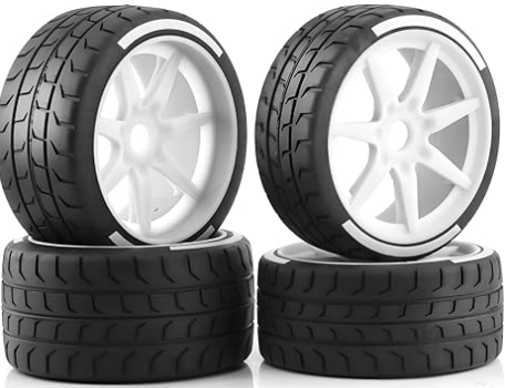 IRonManRc Street Racing Rubber Tires & Wheels 1/7 1/8 On Road 4PCS/Set)