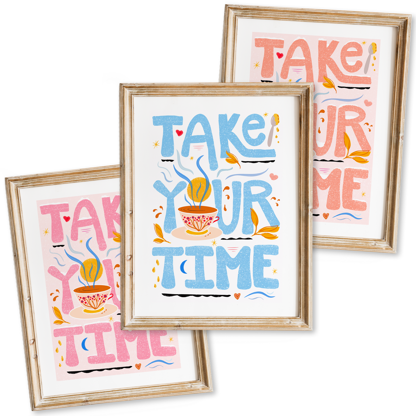 "Take Your Time" Meditative Eco-Art Print 12x18"