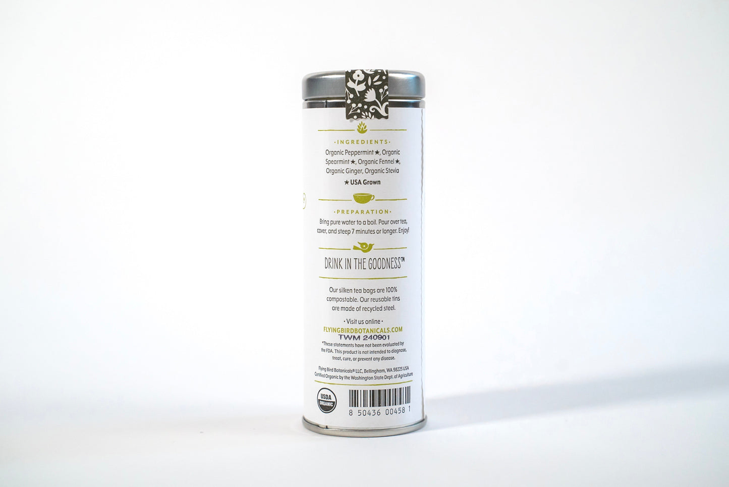 "Get Spicy" Organic Tea Gift Set w. Honey & Tea Towel (Refreshing Brew)