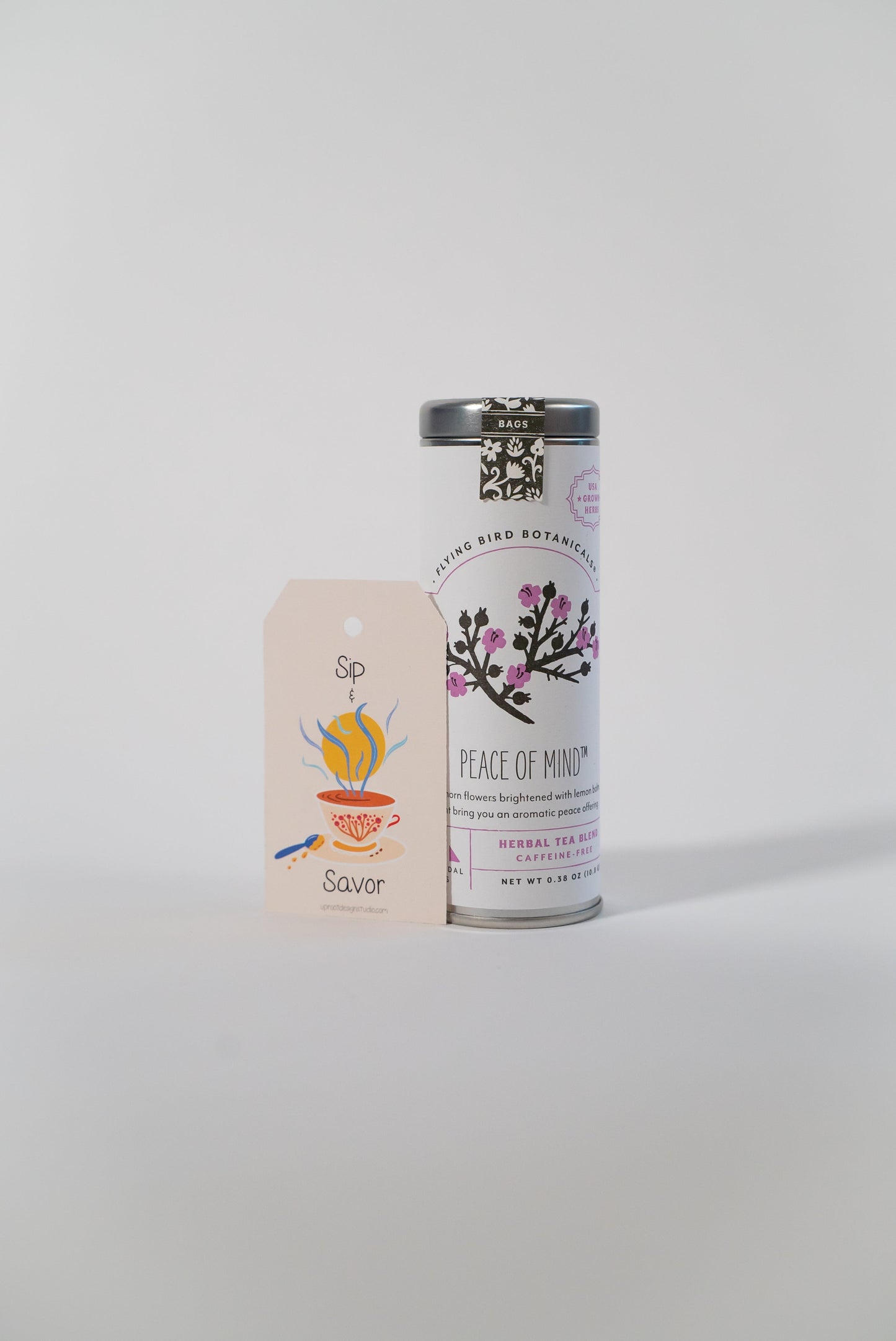 "Savor the Moment" Tea Mindfulness Set with Tea, Mindfulness Journal & Meditation Card (Tea Time)