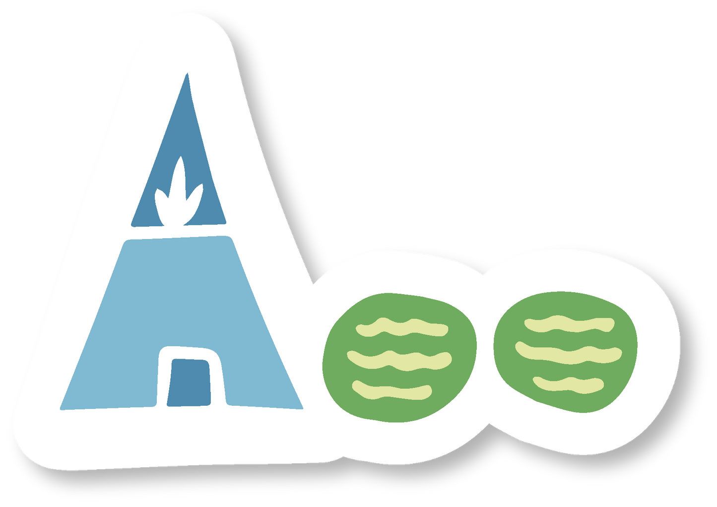 "Green Cities" Assorted Hand-drawn Adorable Individual Stickers - S, M, L (Grow & Bloom / Celebrate Pollinators)
