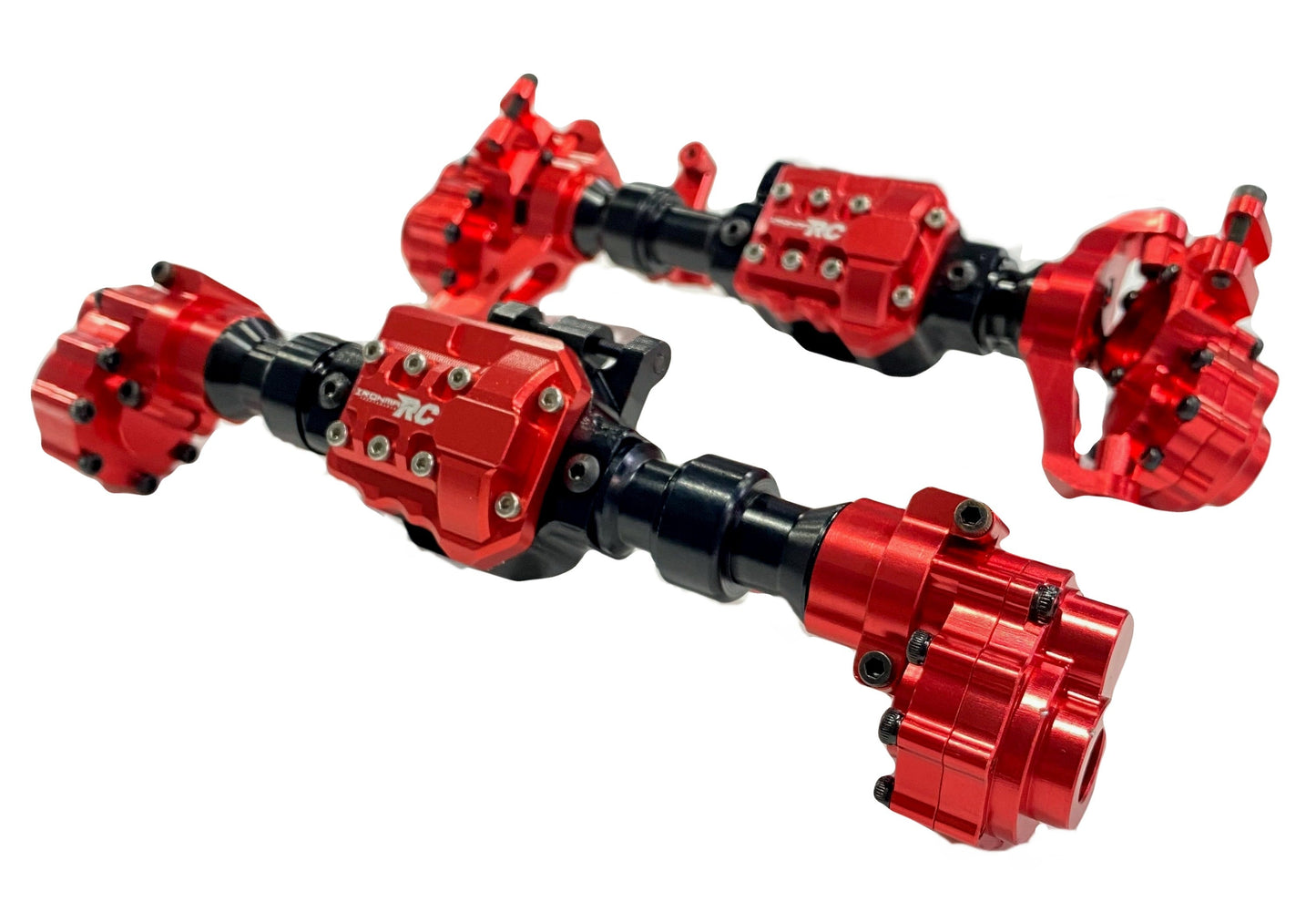 IRonManRc TRX4 Metal Portal Axle Housing Front & Rear (RED)