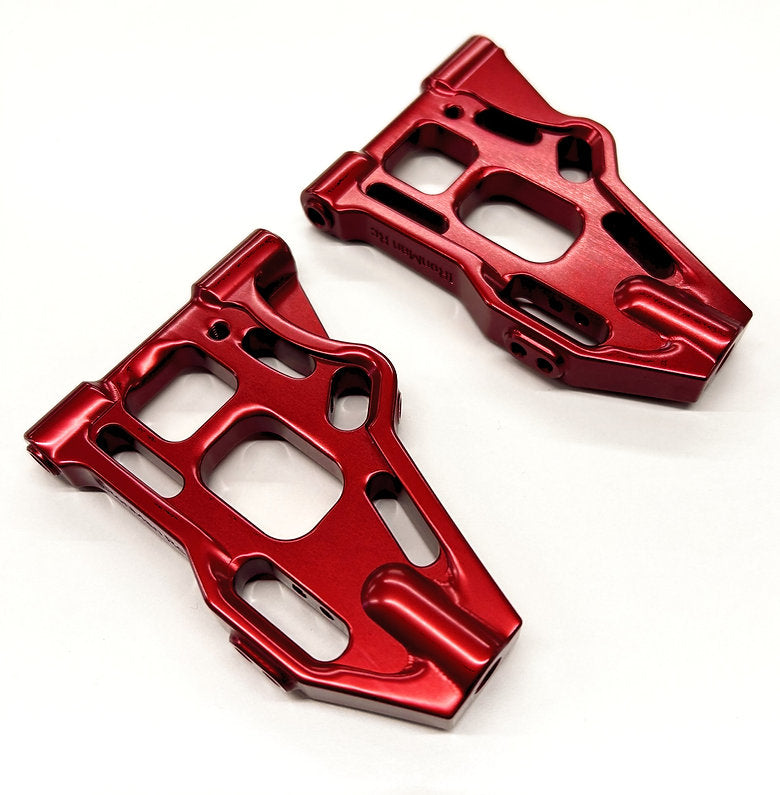 IRonManRc Hobao Vte2 Front Aluminum Lower A-Arms * CANDY RED *