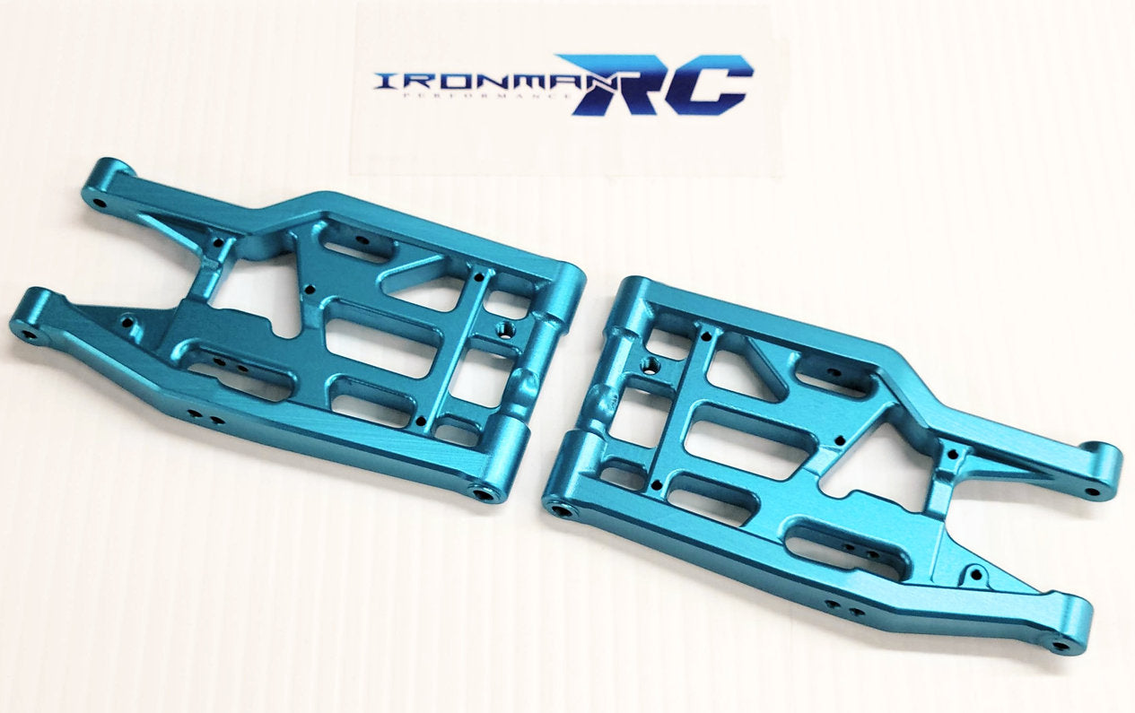 IRonManRc Hobao Vte2 REAR Aluminum Lower A-Arms *BABY BLUE*