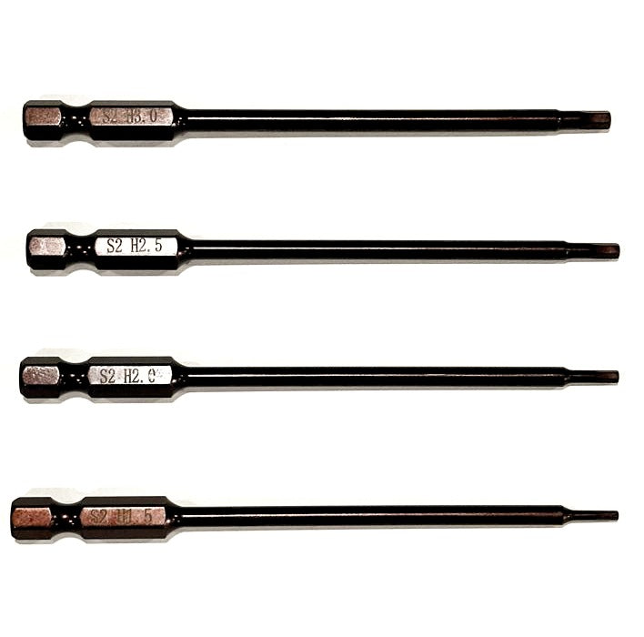 IRonManRc MAGNETIC Dysnasty Drivers 1/4 Metric Drill Tip Set 1.5 2.0 2.5 3.0