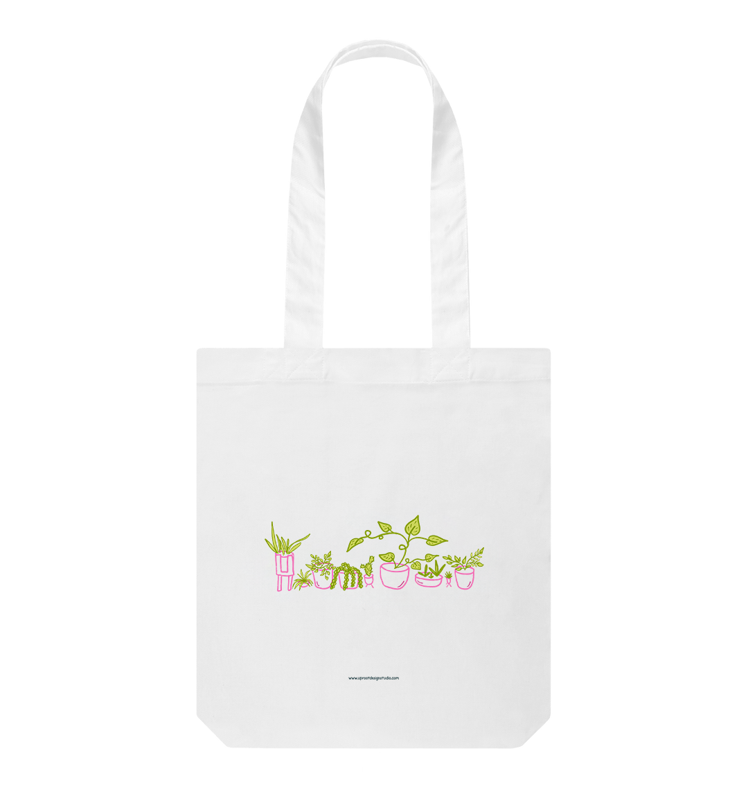 "Plant Parent" Gift Box: Pink Polka-Dot Houseplant Kit, "Hey Beautiful" Soy Candle, Houseplant Tote Bag, Greeting Card, Floral Tea, Mindfulness Journal (Grow & Bloom)